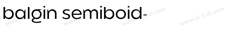 balgin semiboid字体转换